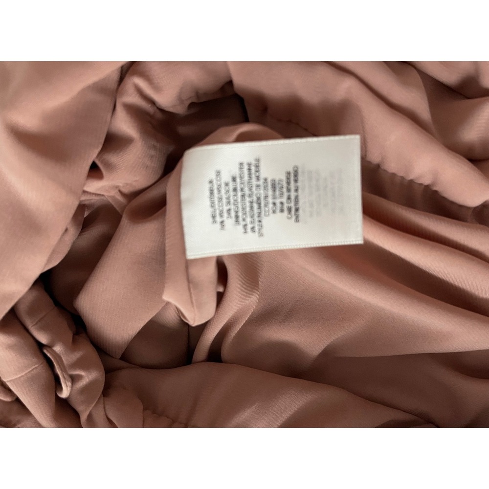 Alice + Olivia Alexis Velvet‎ Ruffle Tiered Strappy Mini Dress Size 4 Rose Tan - Picture 8 of 8